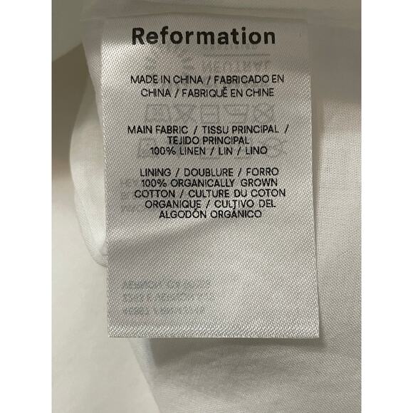 NWT -  Reformation Abeni Linen Dress - Picture 5 of 6